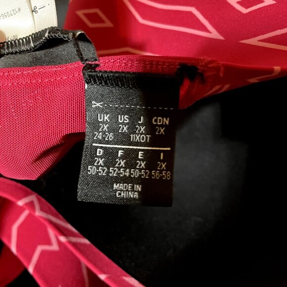 adidas x Ivy Park Pink Medium-Support Cross-Back Monogram Cutout Bra Size 2X - Picture 6 of 8